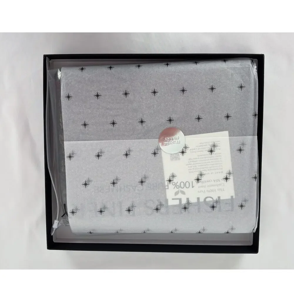 Fishers Finery 100% Pure Cashmere Shawl Wrap Scarf Cappuccino In Gift Box New